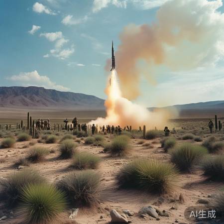日本沙漠试射导弹,军事投入显著